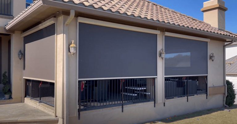 Patio Enclosures With Motorized Screens In Austin Texas