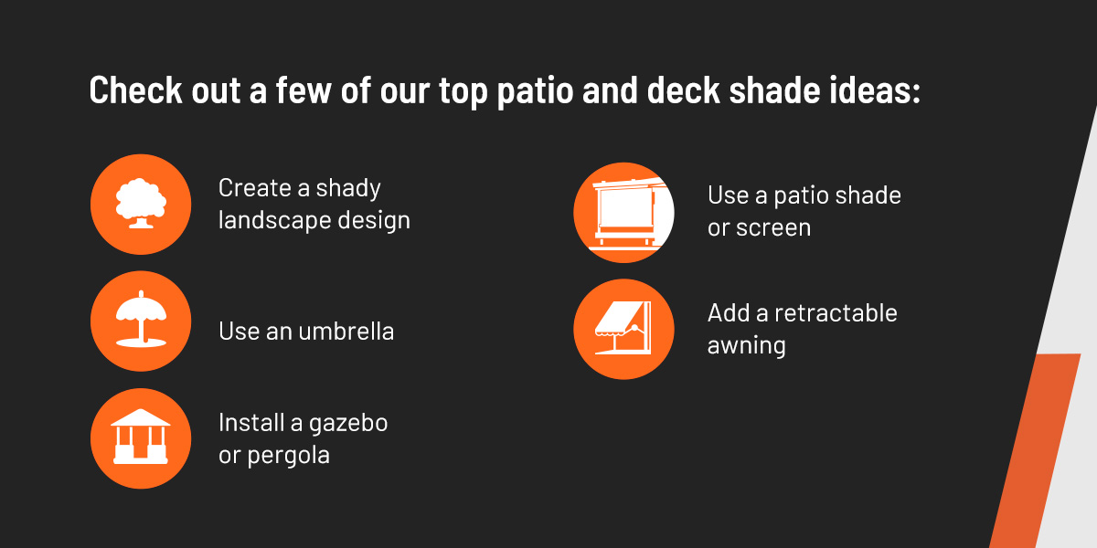 5 Ways to Create Shade for Your Deck or Patio